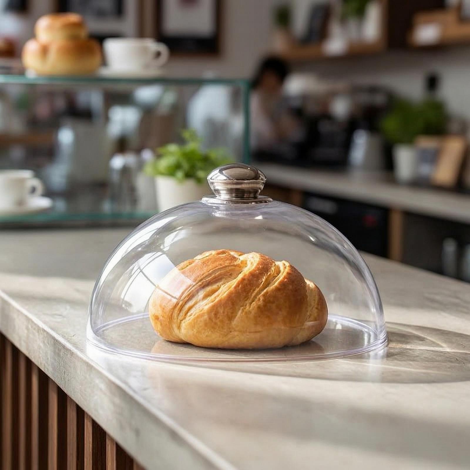 Plastic Dome Clear - Cúpula Transparente para Pasteles con Perilla