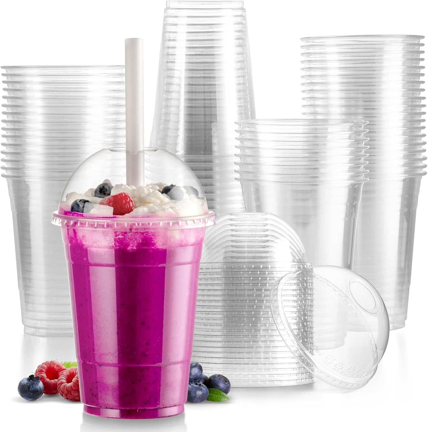 Vasos de plástico transparente - Plastic Dome Clear reseña y precio