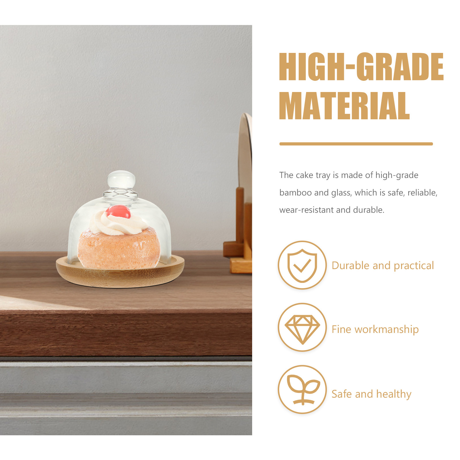 Juego de Plato para Pastel de  - Plastic Dome Clear reseña y precio