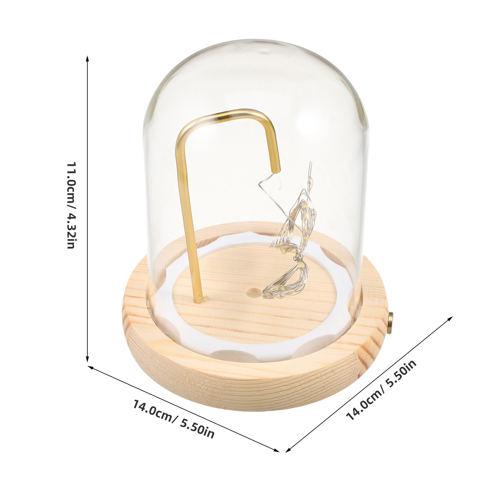 Cúpula de Cristal con Base de  - Plastic Dome Clear reseña y precio